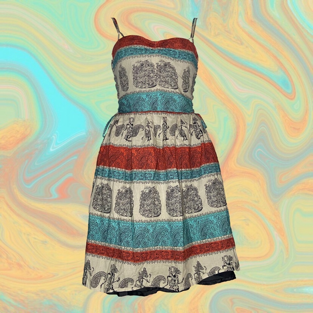 Anthro®Festival Dress Lace-up Sides